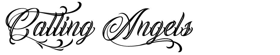 Calling Angels font